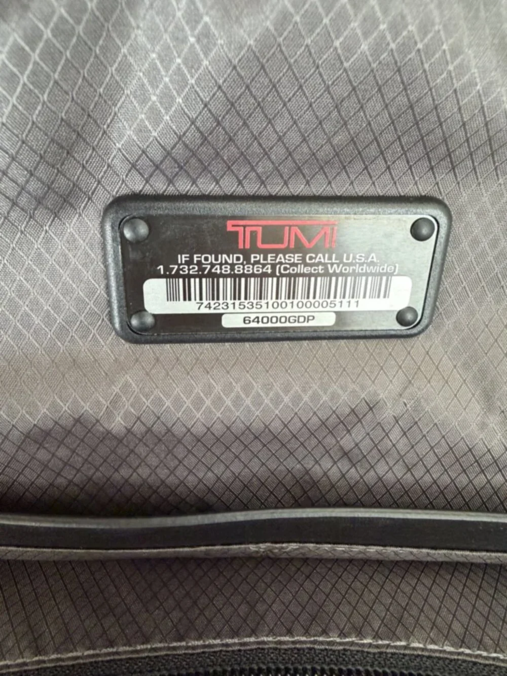 Tumi Dalston Massie Camo Nylon & Leather Laptop Backpack — Black Grey